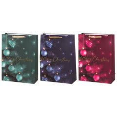 Dāvanu maisiņš Winteria Merry Christmas 31x12x12cm  3-veidi