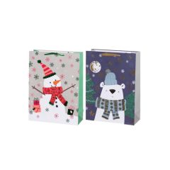 Dāvanu maisiņš Winteria Snowfall 31x12x12cm  2-veidi