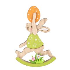 Dekors Lieldienu Verso Zaķis ar olu 17cm