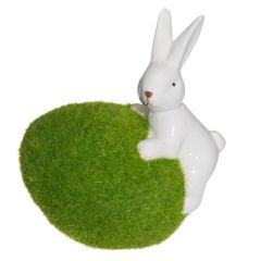 Dekors Verso Lieldienu zaķis ar olu 12cm