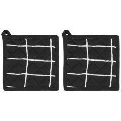 Karstumizturīgs paliktnis 4Living Elsie 20x20cm melns 2gab.