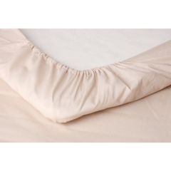 Palags ar gumiju 4Living 180x200+25cm bēšs kokvilna