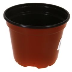 Puķu pods plastmasas brūns 1gab.