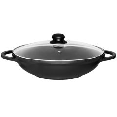 Panna Maku Wok aluminija ar vāku 32cm