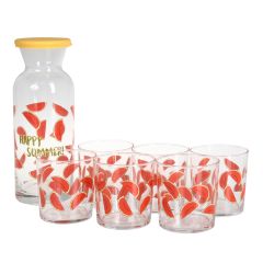 Karafe un 6-glāzes 1.26l 380ml