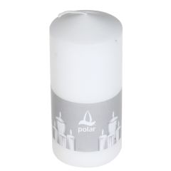 Svece stabs Polar Aura balta 7x15cm 66h