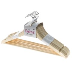 Drēbju pakaramie koka gaiši, Saima 8gab.