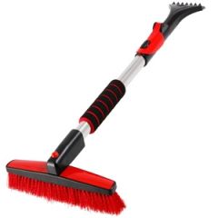 Sniega slotiņa ar skrāpi teleskopiskā, grozāma 80-112cm