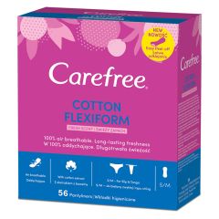Hig.ieliktnīši Carefree Cotton Flexi Form 56gab.