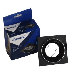 Ieb.l. Simen DSL-SR/B/B IP20 melns/melns