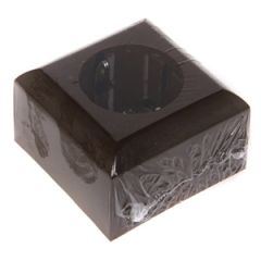 Rozete VA 16A brūns