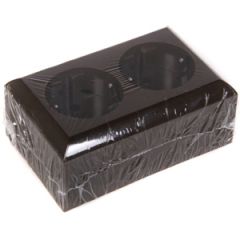 Rozete 2-viet. VA 16A brūns