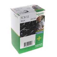 Kab.stiprin. 8-12M 2x30mm melns (100gb)