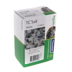 Kab.stiprin. 5x8B 2x25mm balts (100gb)