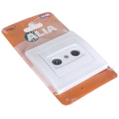 TV-Radio ligzda ALIA caurejošā balta