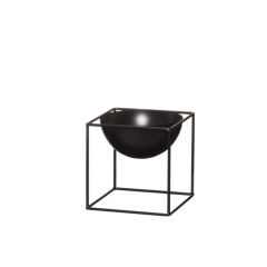 Statīvs puķu 4Living metāla bļoda, melns 13cm