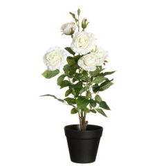 Mākslīgie augi 4Living Rozes lielās baltas 49cm