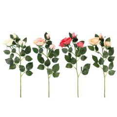 Mākslīgie ziedi 4Living Roze 63cm dažādas krāsas 1gab.