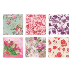 Salvetes Ziedi 6-veidi 33x33cm 20gab.