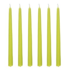 Galda svece Antique zaļa 2.2x28cm 7h 6gab.