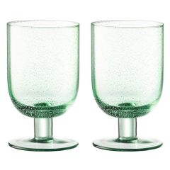 Glāzes vīnam Maku zaļas 350ml 2gab.