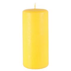 Svece stabs Pillar 5.8x13cm dzeltena 33h