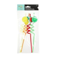 Salmiņi plastmasas ar dekoru  mix 4gab.