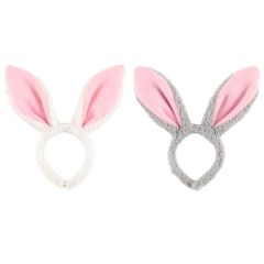 Matu stīpa Verso Zaķa ausis pelēkas, baltas 28x26x1.5cm