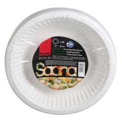 Papīra šķīvji Saana BIO 19cm 25gab.