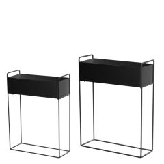 Puķu kaste 4Living 45x18x60cm max 5kg melna