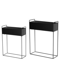 Puķu kaste 4Living 55x20x70cm max 5kg melna