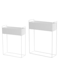 Puķu kaste 4Living 55x20x70cm max 5kg balta