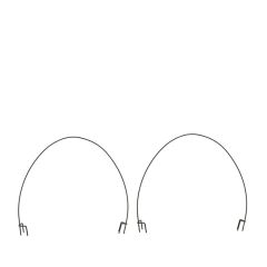 Arkas plēves tuneļiem metāla 120x80cm 2gab.