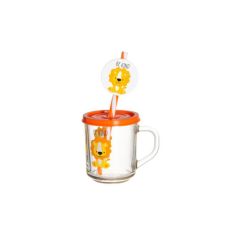 Krūze ar salmiņu un vāku 250ml 3-veidi