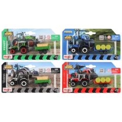 Rot. Traktors Maisto Mini ar treileri