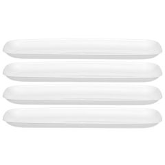 Šķīvis servēšanai 44x16.5cm balts 4gab.