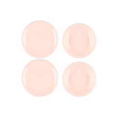 Šķīvji rozā 4gab.