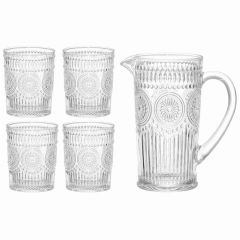 Sulas krūze 1l + 270ml 4 glāzes