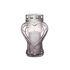 Kapu svece Polar Sirds stikla pelēka 35h