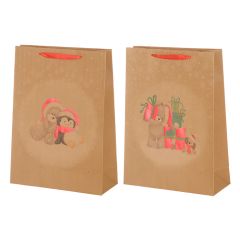 Dāvanu maisiņš Winteria Xmas teddy bear 31x42x12cm