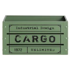 Uzglabāšanas kastes 4living metāla, zaļa 26.3x15.3x14.3cm