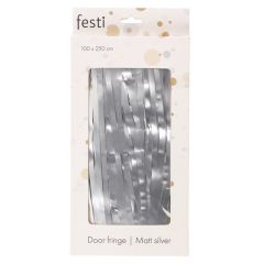 Dekoratīvs fons Festi bārkstis matētas sudraba 100x250cm