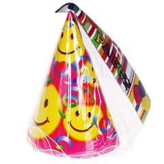 Svētku cepurītes ar smaidiņiem 16cm