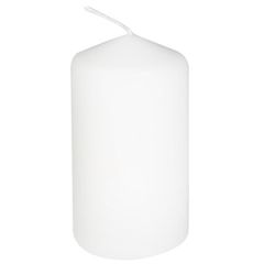 Svece-cilindrs 6x10.5cm balta