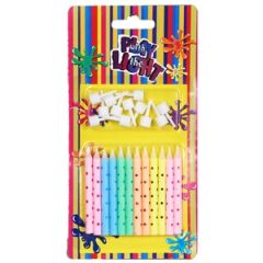 Tortes svecītes ar punktiņiem 12gab.