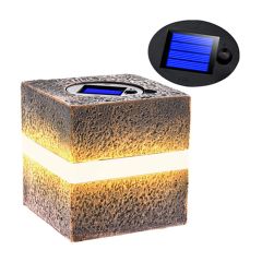 Solārlampa BLOCK 12x12x12cm IP44 akmens