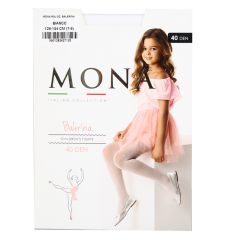 Zeķubikses bērnu Mona Balerina 40 Den ar rakstu