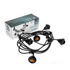 Āra virtene CRETE 5xE27 5m IP44 melna /4