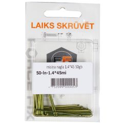 Nagla misiņa 1.4*45 50gab.