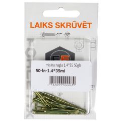 Nagla misiņa 1.4*35 50gab.